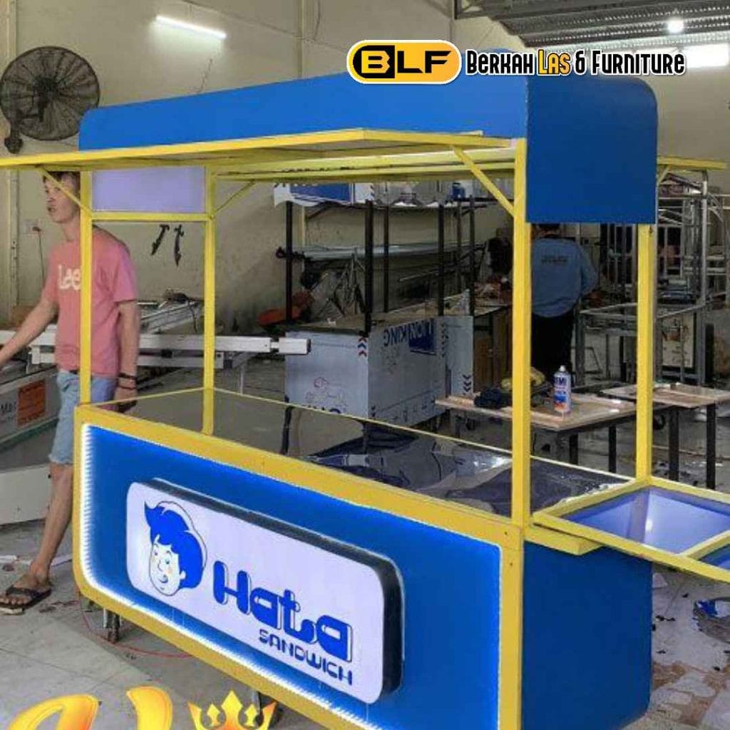 Jasa Bikin Gerobak Makanan di Lampung: Berkah Las & Furniture