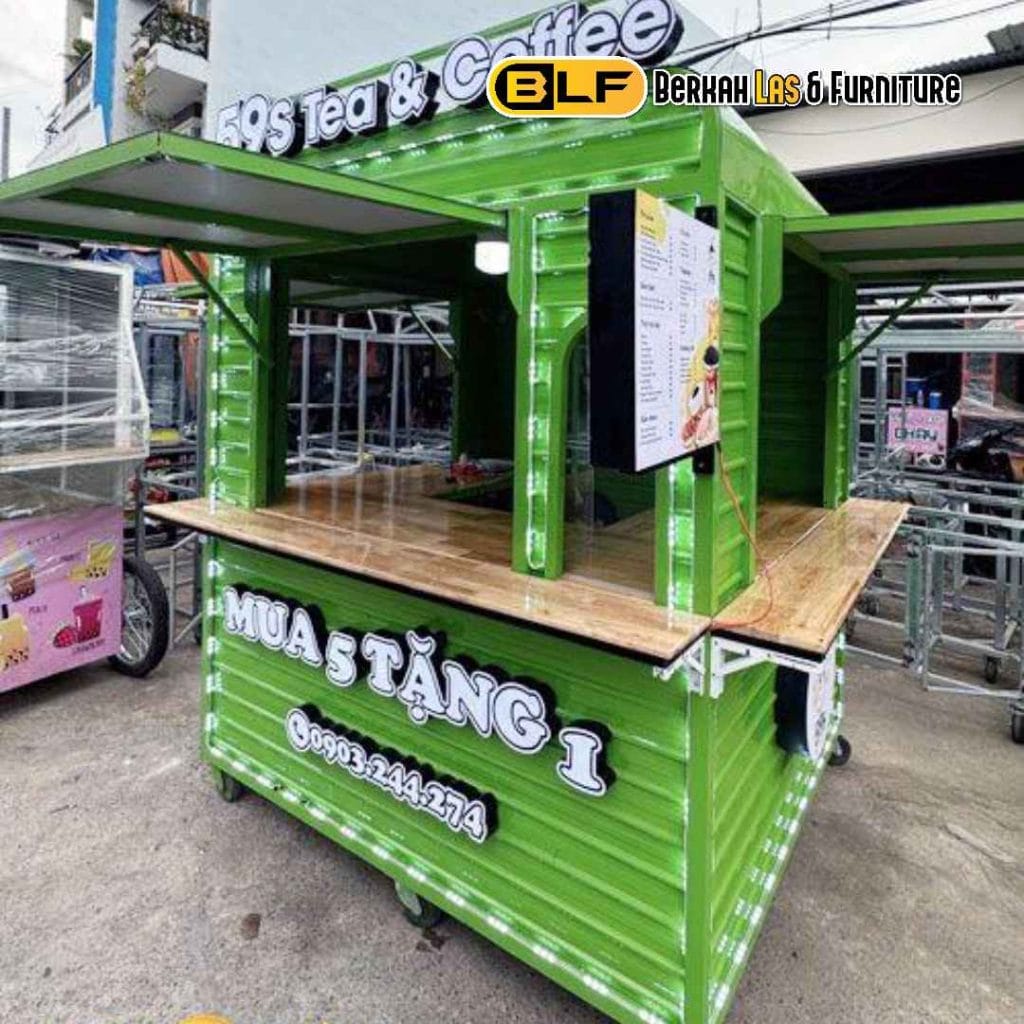 Jasa Bikin Gerobak Makanan di Lampung: Berkah Las & Furniture
