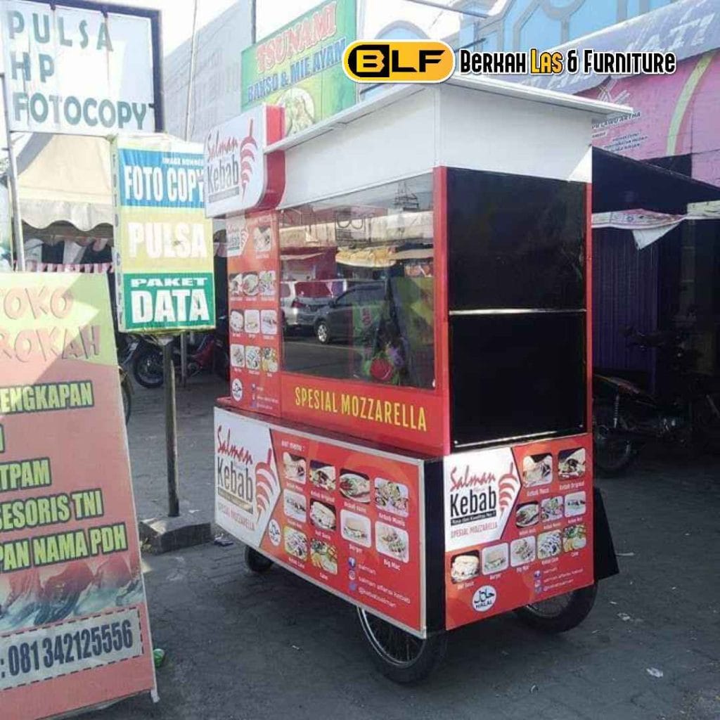 Jasa Bikin Gerobak Makanan di Lampung: Berkah Las & Furniture